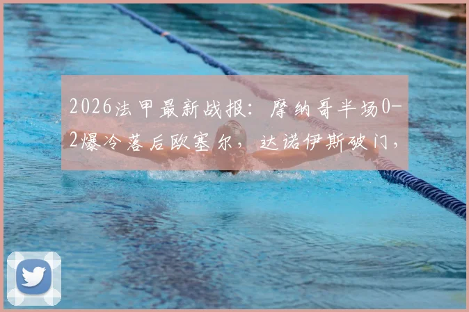2026法甲最新战报：摩纳哥半场0-2爆冷落后欧塞尔，达诺伊斯破门，半场技术统计深度分析